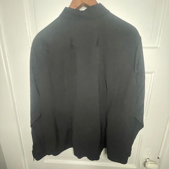 Joanna Plus Vintage Boyfriend Black Button Up Blouse - Picture 9 of 13